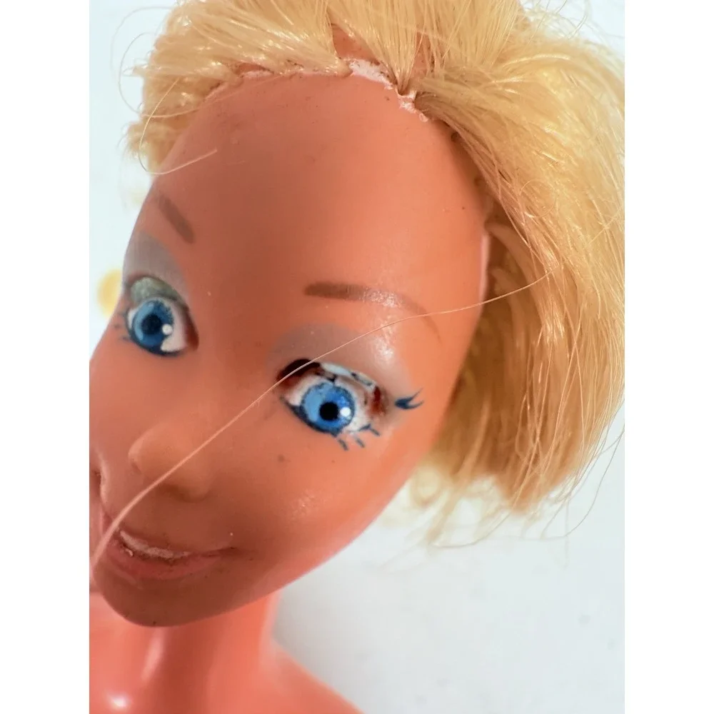 2 Vintage 1980 Winking Western Barbie Doll as is Nude TLC Twist n Turn